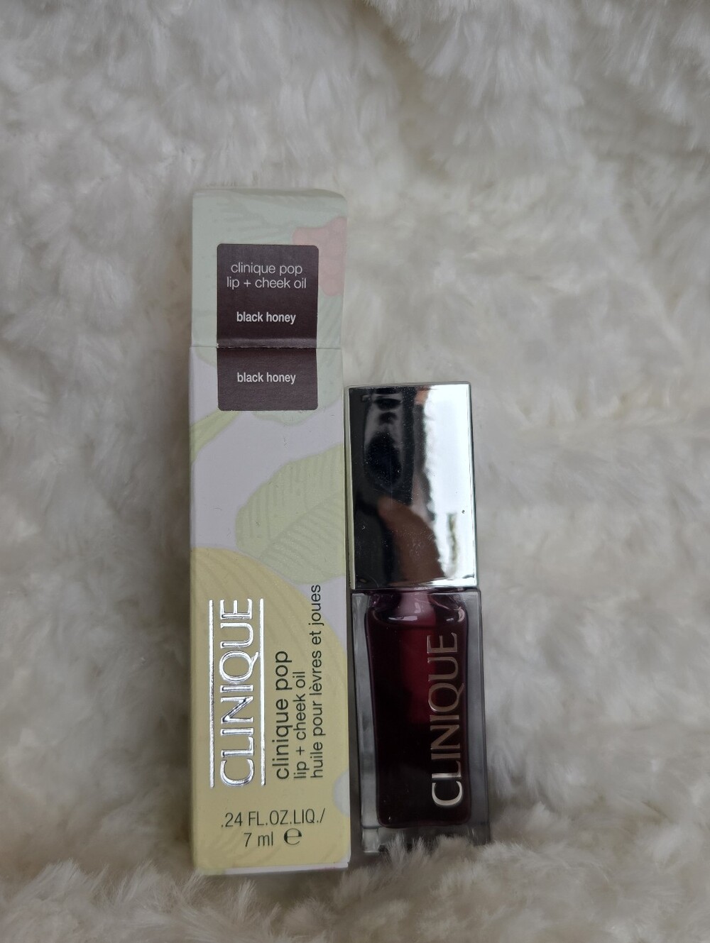 New Clinique Pop Lip + Cheek Oil — Black Honey Deep Berry Tint